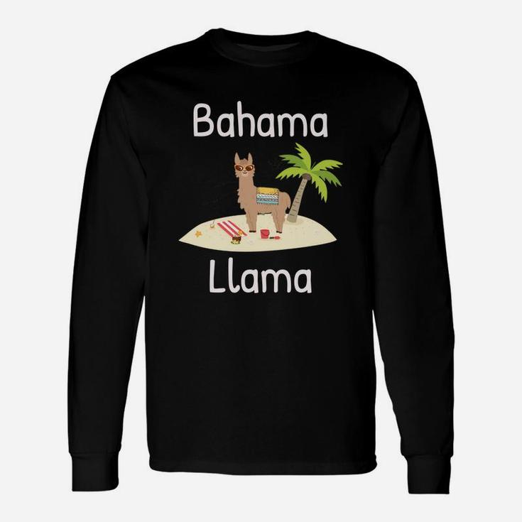 Cute And Llama Vacation For The Whole Long Sleeve T-Shirt