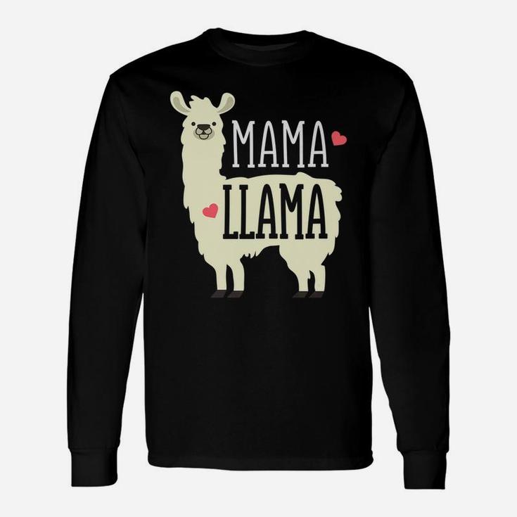 Cute Mama Llama Zoo Trip Long Sleeve T-Shirt
