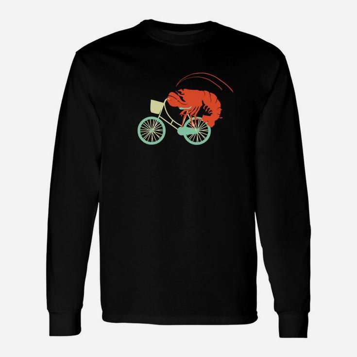Cycling Lobster Tees Bicycle T-shirt Long Sleeve T-Shirt