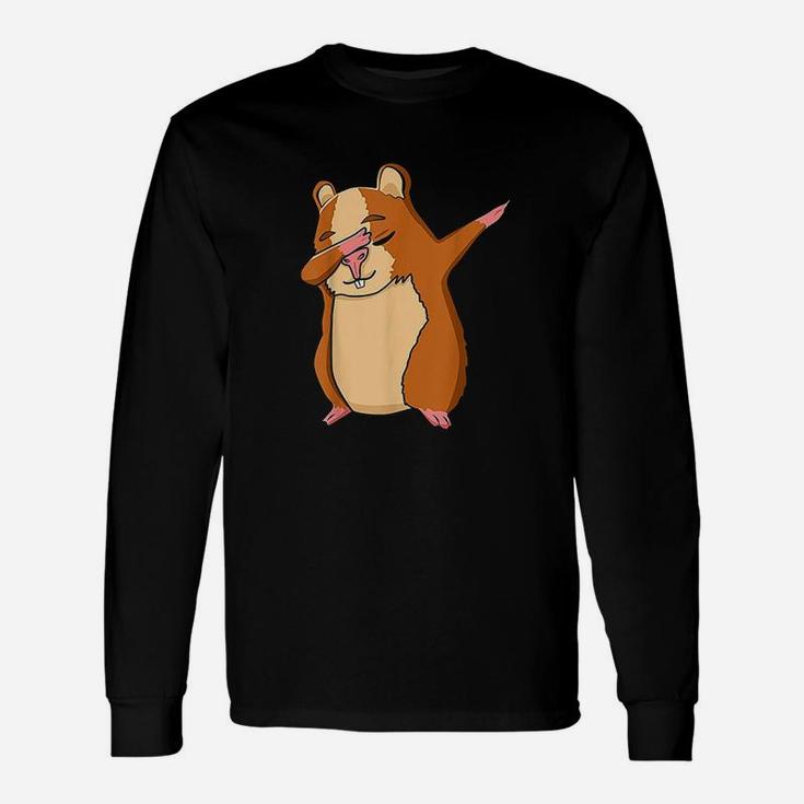 Dabbing Hamster Clothes Outfit Dab Dance Hamster Long Sleeve T-Shirt