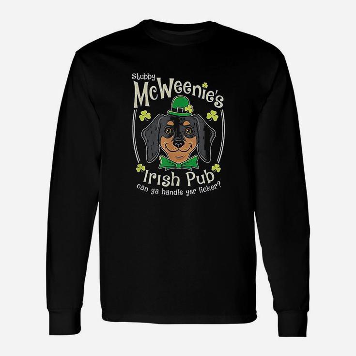 Dachshund St Patricks Day Mcweenie Irish Pub Long Sleeve T-Shirt