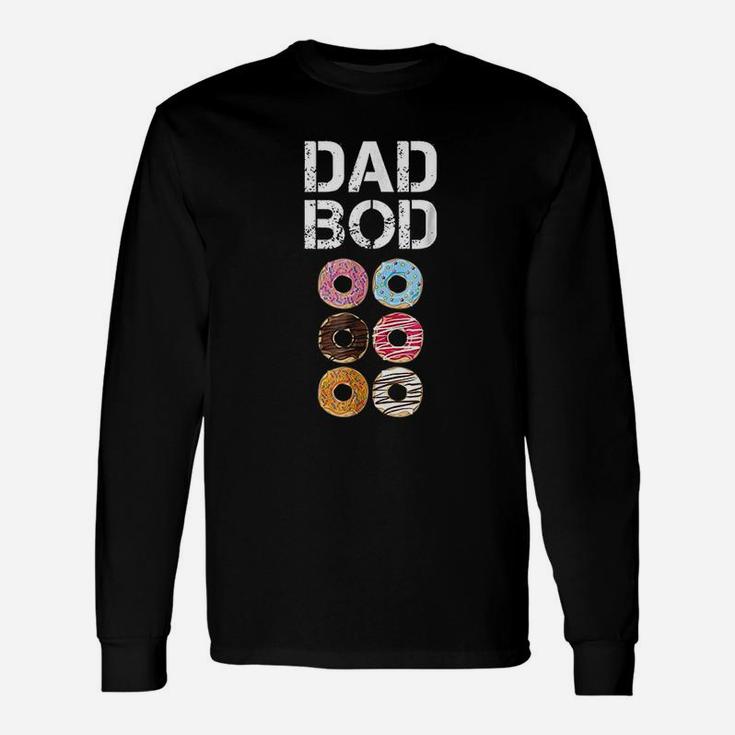 Dad Bod Donut Six Pack Daddy Gym Long Sleeve T-Shirt