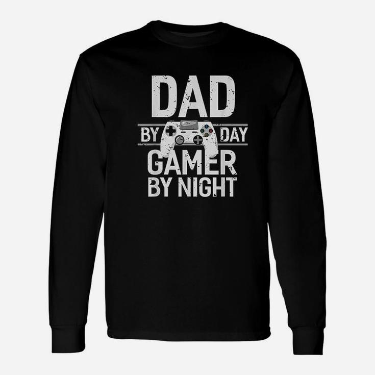Dad By Day Soon To Be Dad Husband Gamer Long Sleeve T-Shirt
