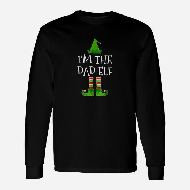 I Am The Dad Elf Matching Group Christmas Long Sleeve T-Shirt