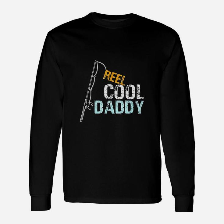 Dad Father Husband Hubby Present Reel Cool Daddy Long Sleeve T-Shirt