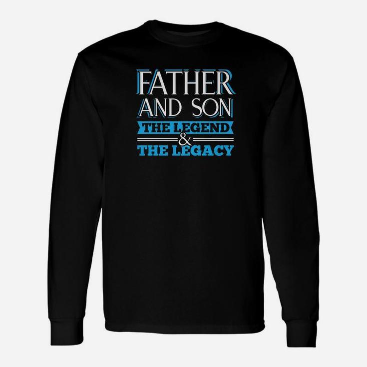 Dad Life Shirts Father And Son S Daddy Papa Pops Men Long Sleeve T-Shirt