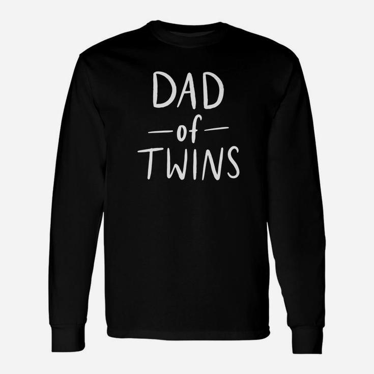 Dad Of Twins Father Day Fun Twin Long Sleeve T-Shirt