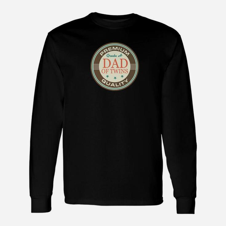 Dad Of Twins Fathers Day dy Premium Long Sleeve T-Shirt