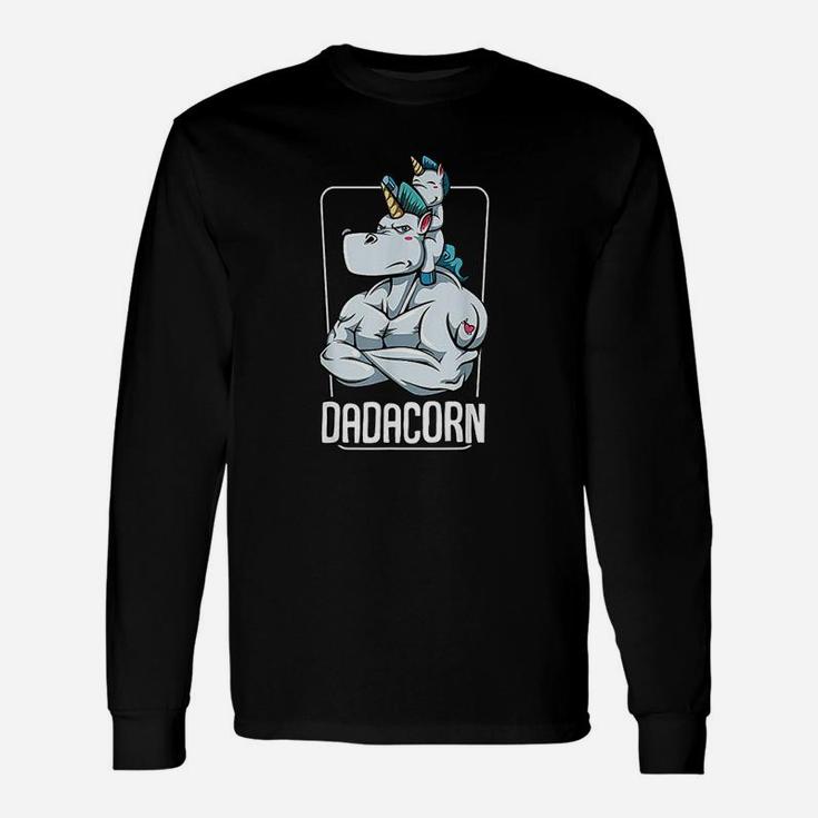 Dadacorn Proud Unicorn Dad Long Sleeve T-Shirt