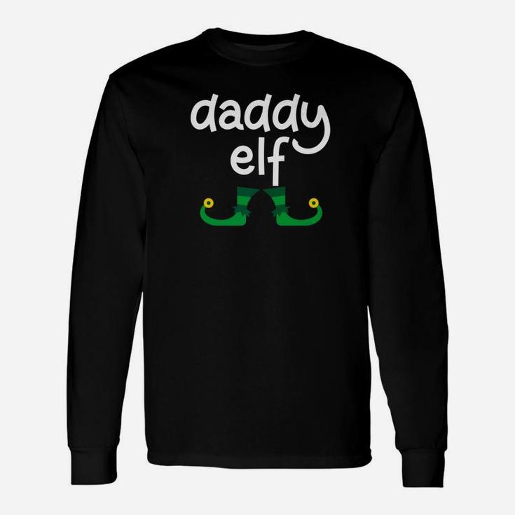Daddy Elf Christmas Elf Costume Long Sleeve T-Shirt