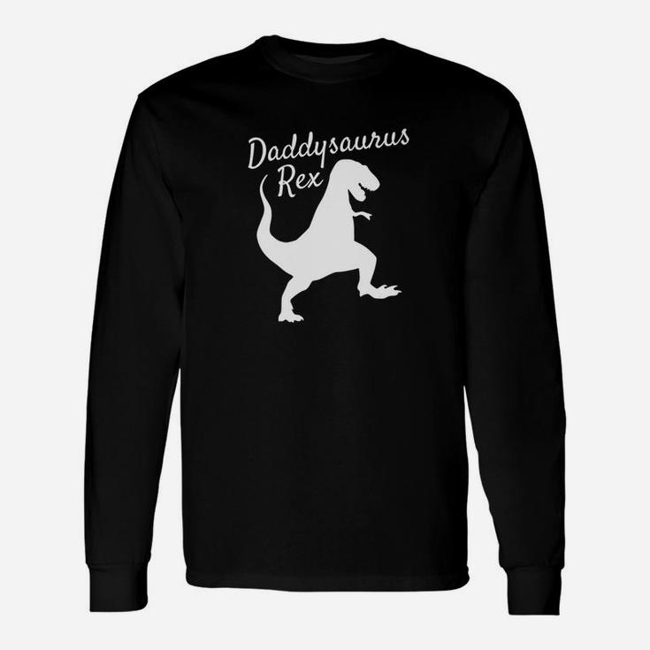 Daddy Saurus Rex Shirt Premium Dinosaur Christmas Pjs Long Sleeve T-Shirt