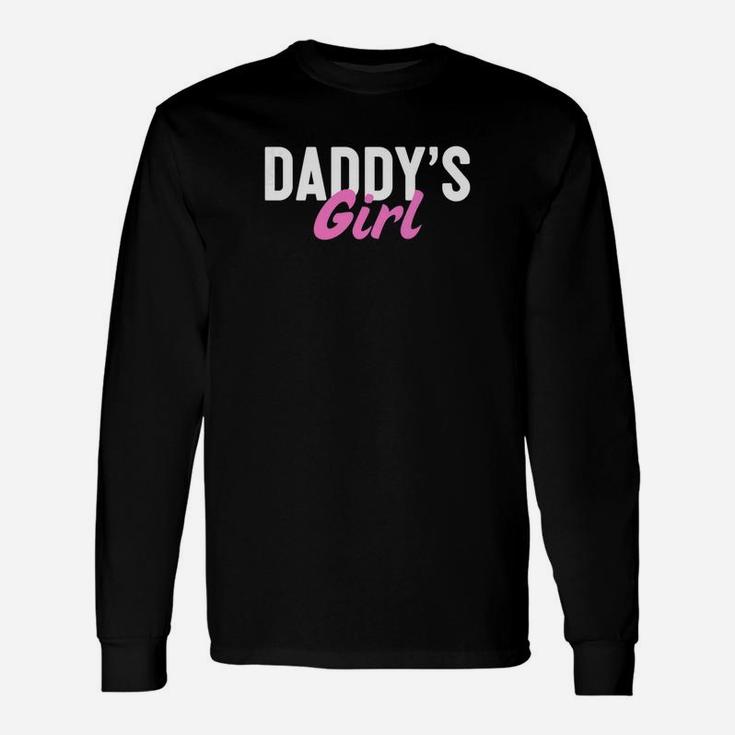 Daddys Girl Pink Text Fathers Day Premium Long Sleeve T-Shirt