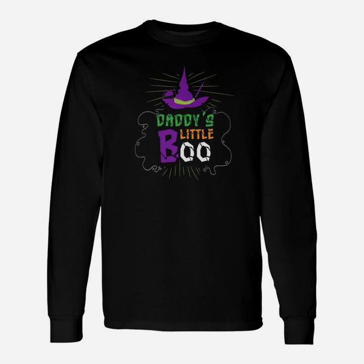 Daddys Little Boo Son Daughter Halloween Costume Long Sleeve T-Shirt