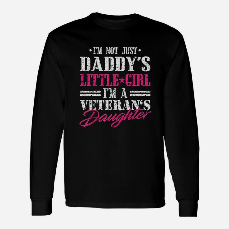 Daddys Little Girl Veteran Dad Veterans Day Long Sleeve T-Shirt