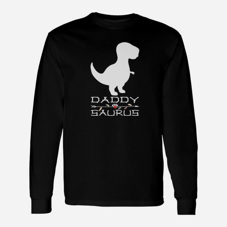 Daddysaurus Rex Fathers Day Idea For Daddy Premium Long Sleeve T-Shirt