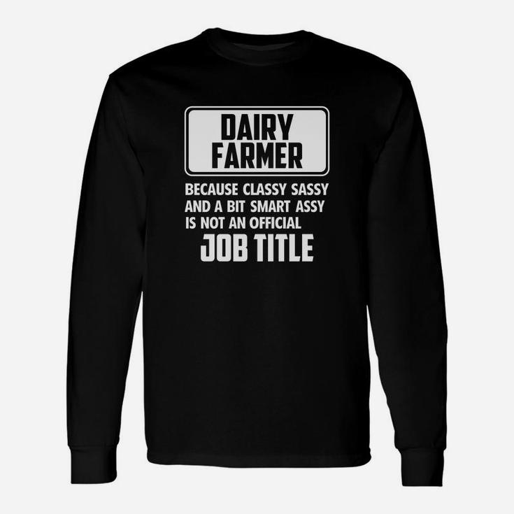 Dairy Farmer Long Sleeve T-Shirt