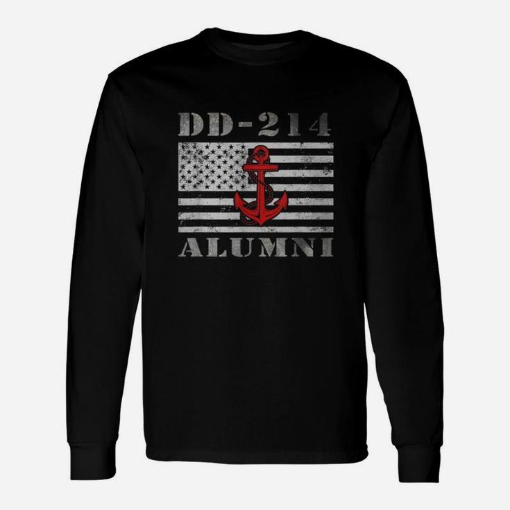 Dd-214 Alumni Us Navy Veteran Shirts For Long Sleeve T-Shirt