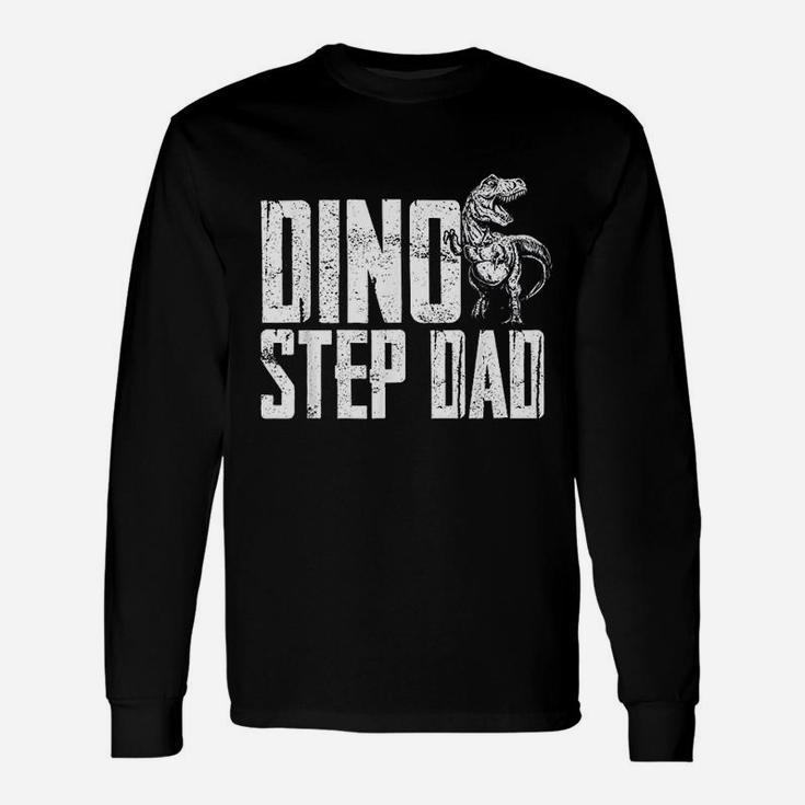 Dino Step Dad Dinosaur Long Sleeve T-Shirt