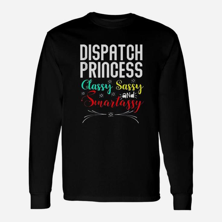 Dispatcher Princess Police Christmas Employee Long Sleeve T-Shirt