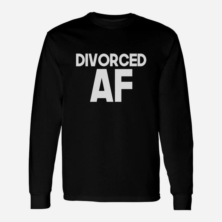 Divorced Af Relationship Divorce Status T-shirt Long Sleeve T-Shirt