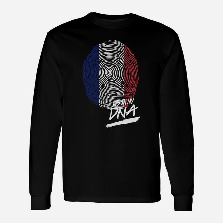 It Is In My Dna France Baby Proud Country Flag Long Sleeve T-Shirt
