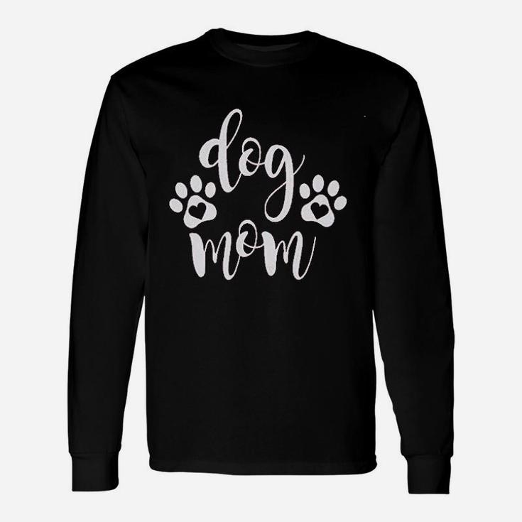 Dog Mom Puppy Paw Long Sleeve T-Shirt