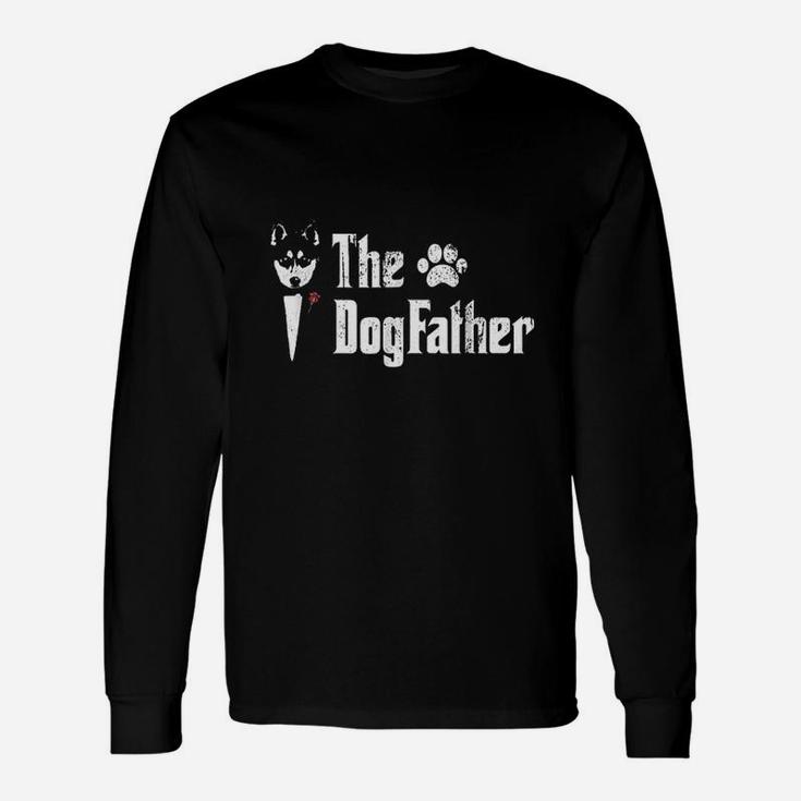 The Dogfather Siberian Husky Dog Dad Long Sleeve T-Shirt