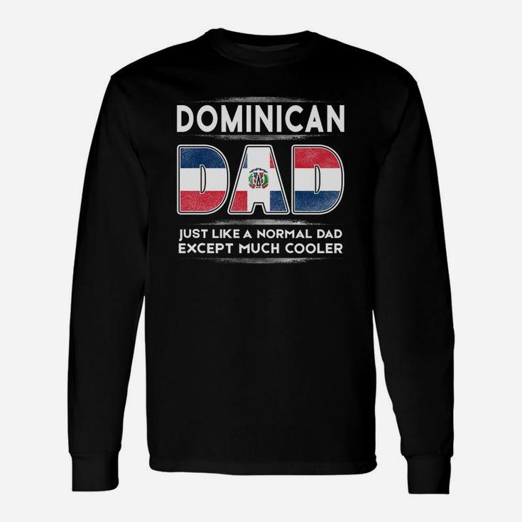 Dominican Republic Dad Is Cooler Promoted To Daddy Long Sleeve T-Shirt