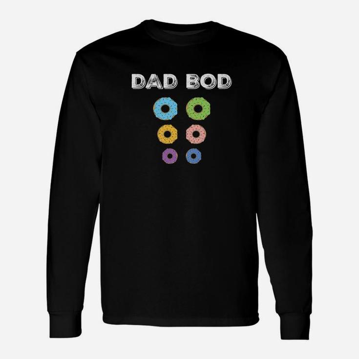 Donut Dad Bod Gym Shirts Workou For Daddy Premium Long Sleeve T-Shirt