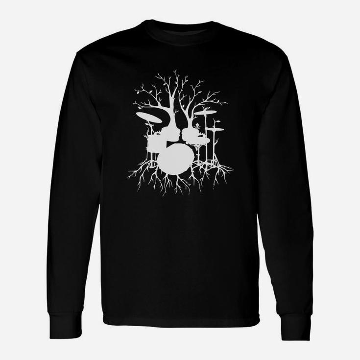 Drums-drums Tree Long Sleeve T-Shirt