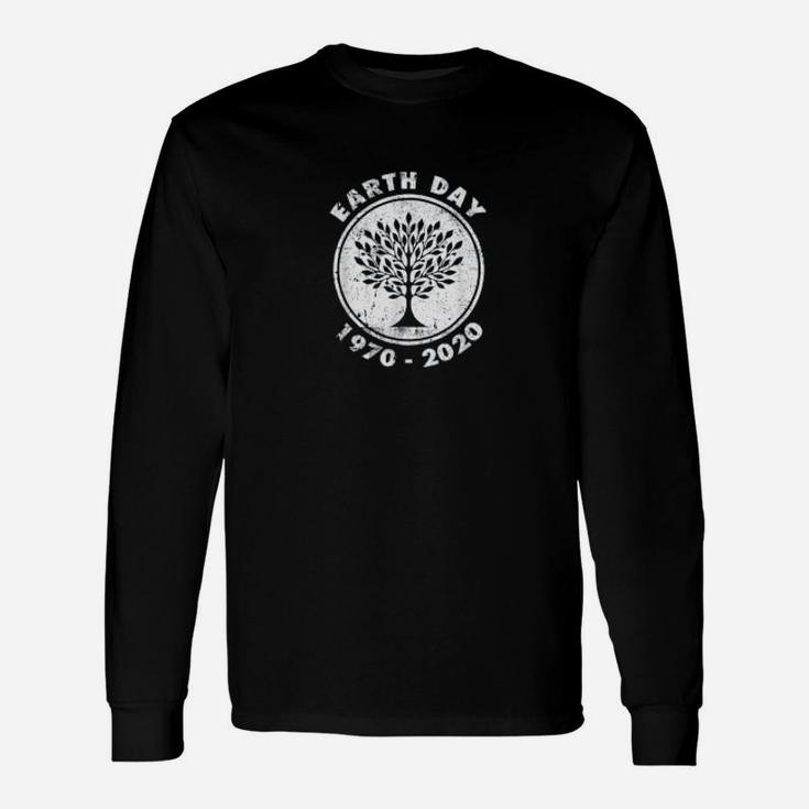 Earth Day 50th Anniversary 2020 Climate Change Tree Long Sleeve T-Shirt