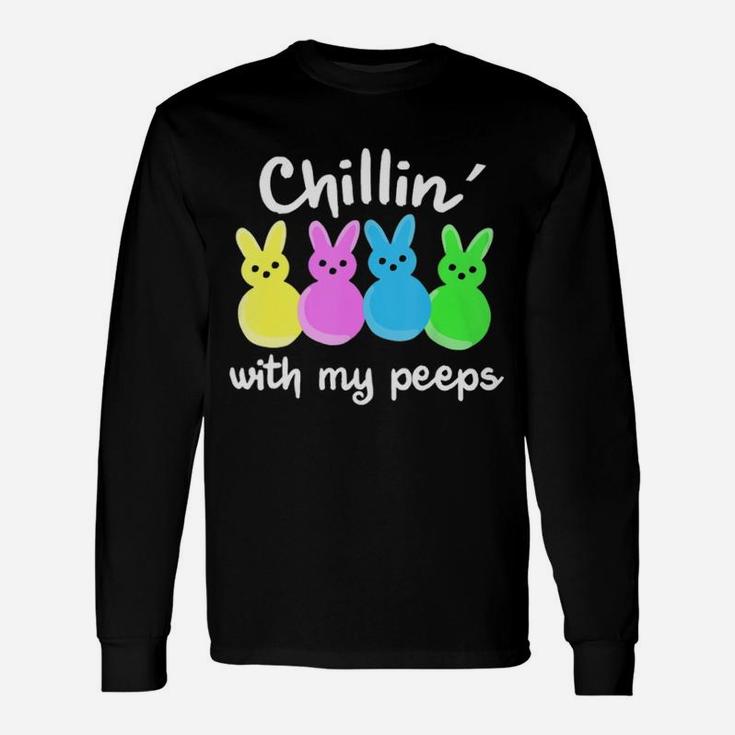 Easter Bunny Chilling With My Peeps Best Ever Long Sleeve T-Shirt