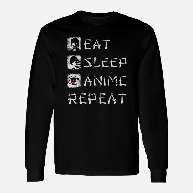 Eat Sleep Anime Repeat Japanese Animation Long Sleeve T-Shirt