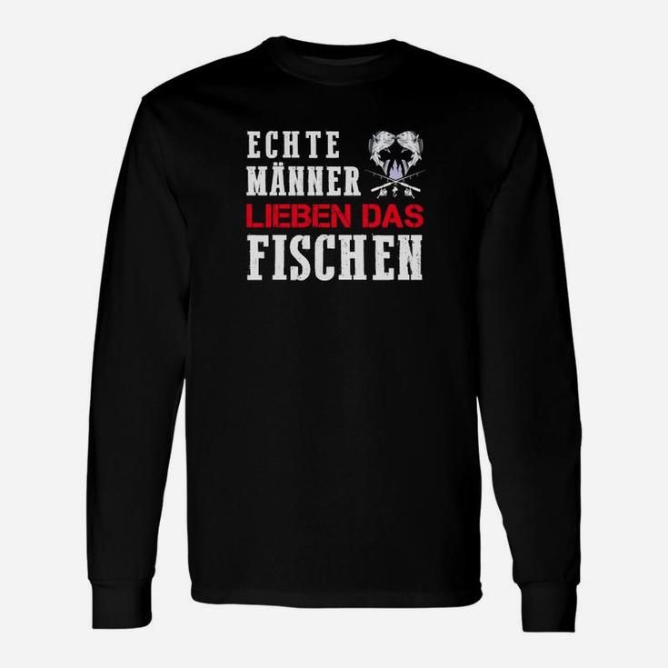 Echte Männer Lieben Das Fischen Langarmshirts