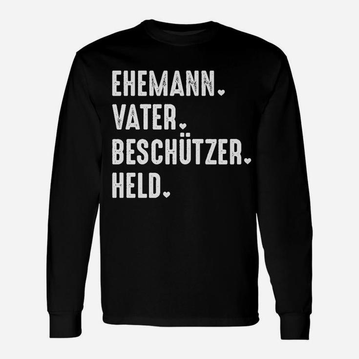 Ehemann Vater Beschützer Gehaltenen Langarmshirts