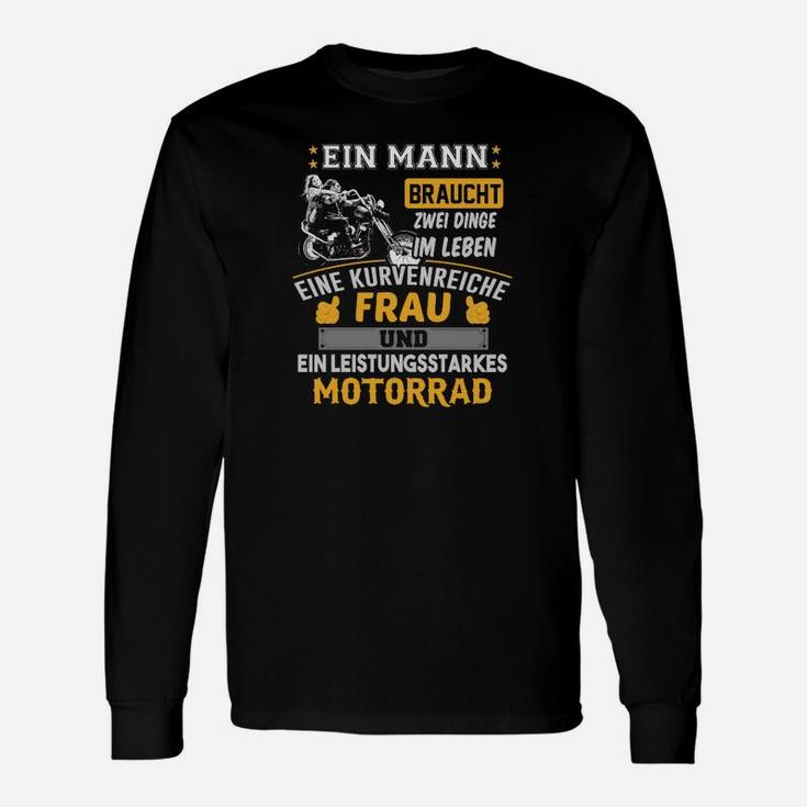 Ein Mann Braucht Zwei Dinge Im Leben Langarmshirts