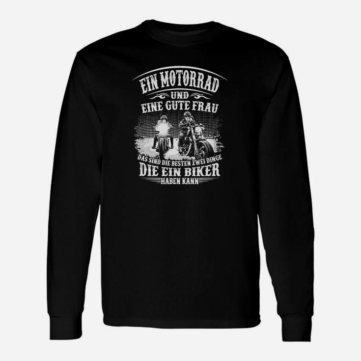 Ein Motorrad Und Eine Gute Frau Langarmshirts