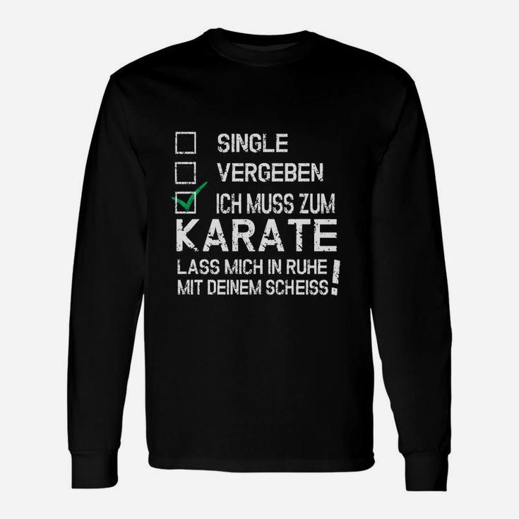 Einzelnes Vergebes Karate- Langarmshirts