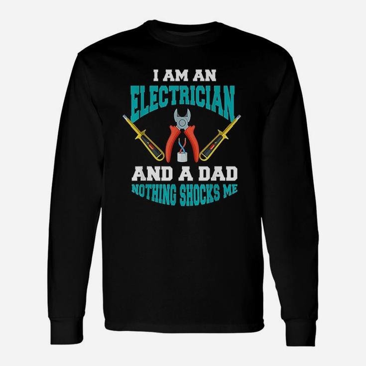 Electrician Dad Electrician Father Long Sleeve T-Shirt