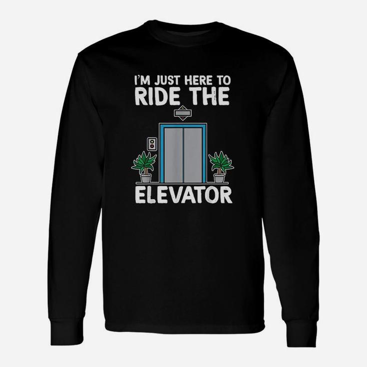 Elevator Mechanic Engineer Elevators Lovers Take Ride Long Sleeve T-Shirt