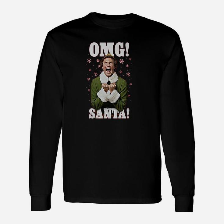 Elf Buddy Omg Santa Christmas Long Sleeve T-Shirt