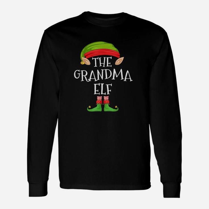 Elf Christmas Grandma Elf Matching Long Sleeve T-Shirt