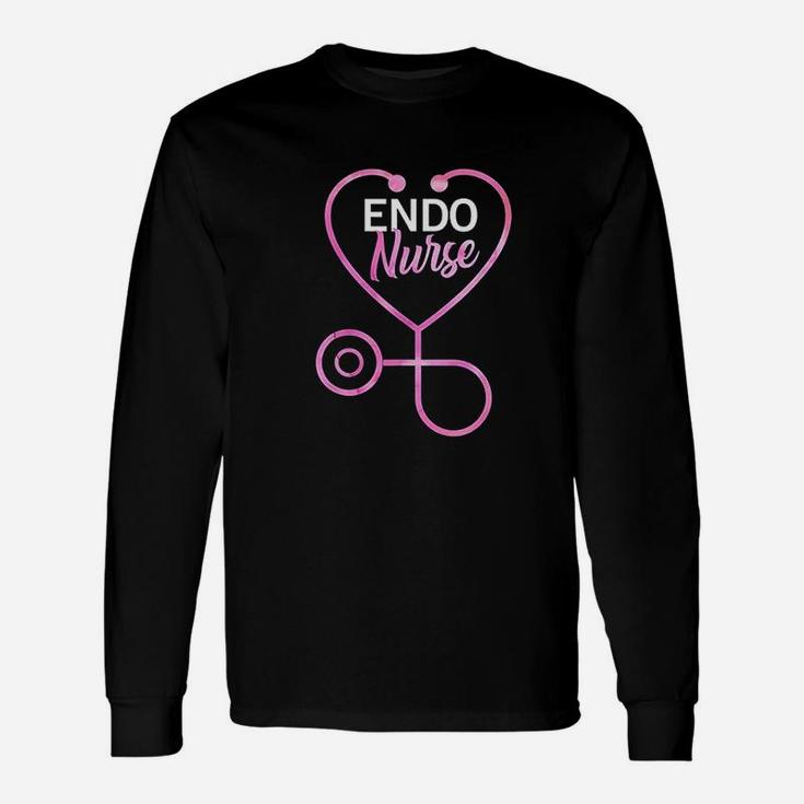 Endo Nurse Gastroenterology Endoscopy Gi Nurses Long Sleeve T-Shirt