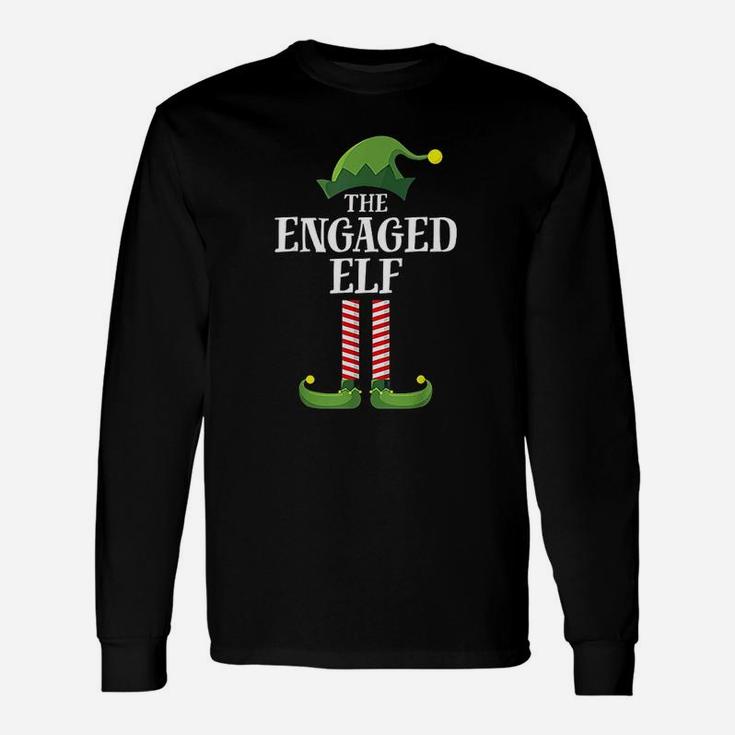 Engaged Elf Matching Group Christmas Party Pajama Long Sleeve T-Shirt