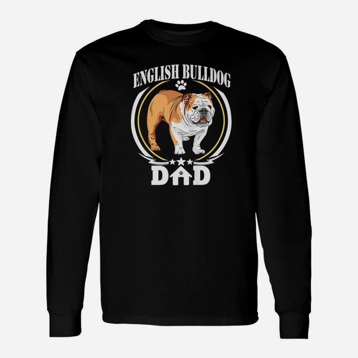 English Bulldog Dad Long Sleeve T-Shirt