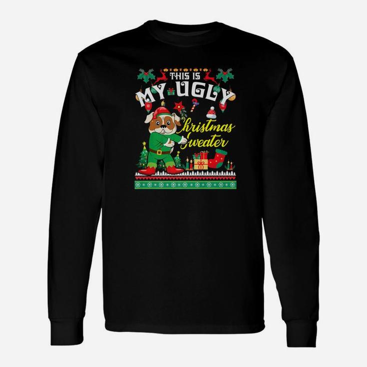 English bulldog christmas discount sweater