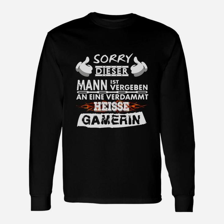 Entschuldigung Ein Gamerin- Langarmshirts