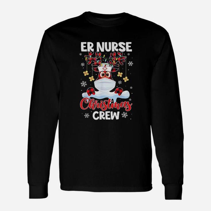 Er Nurse Christmas Crew Emergency Room Icu Nursing Squad Long Sleeve T-Shirt