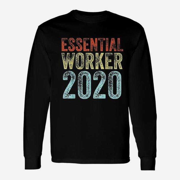 Essential Worker 2020 Job Vintage Employee Long Sleeve T-Shirt