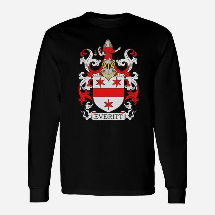 Everitt Coat Of Arms I British Crests Long Sleeve T-Shirt